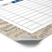 Muziek in verschillende talen poster (Hoek)