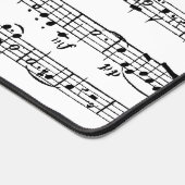 Muziek in zwart-wit bureaumat (Hoek)