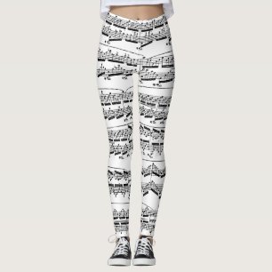 Muziek in zwart-wit  leggings