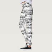 Muziek in zwart-wit leggings (Links)