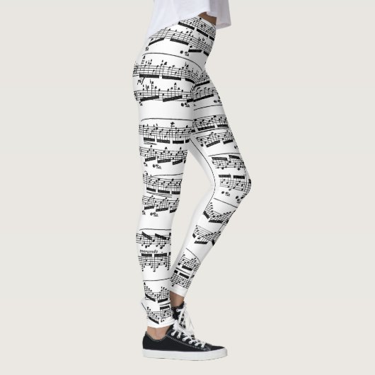 Muziek in zwart-wit leggings (Rechts)