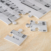 Muziek in zwart-wit legpuzzel (Zijkant)