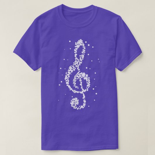 Muziek in zwart-wit Musiciaanse muziekopdragers T T-shirt (Design voorkant)