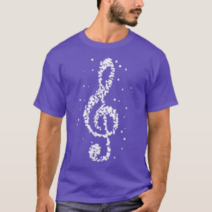 Muziek in zwart-wit Musiciaanse muziekopdragers T T-shirt