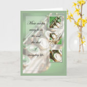 Muziek Inspiratie Fluit Kaart (Gele Bloem)