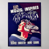 Muziek inspireert poster (Voorkant)