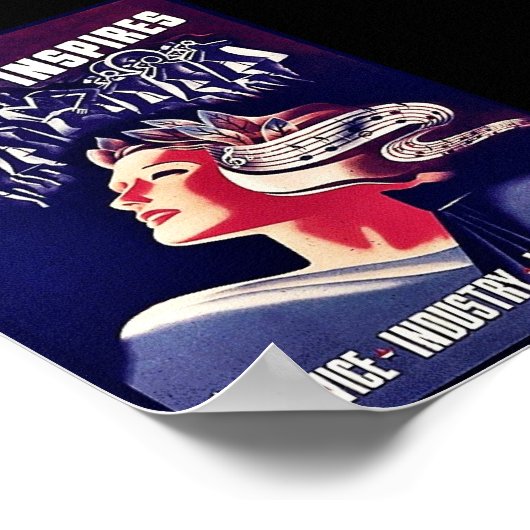 Muziek inspireert poster (Hoek)