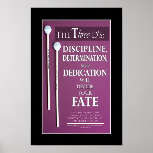 Muziek Inspirerend offertes en Gezegden Poster (Voorkant)