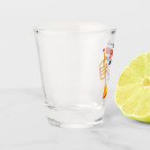 Muziek, instrument, liefhebbers, trompet shot glas (Links)