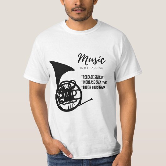 muziek, instrument t-shirt (Voorkant)