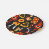 Muziek Instrumenten Kunst Papieren Bordje (Gekanteld)