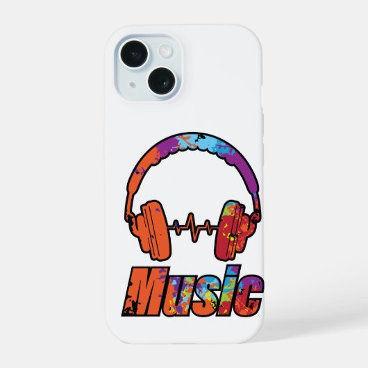 Muziek iPhone 15 Case (Achterkant)