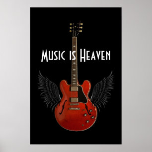 Muziek is 36 x 24 Poster
