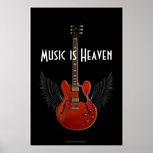 Muziek is 36 x 34 Poster (Voorkant)
