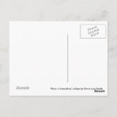 Muziek is alles briefkaart (Achterkant)