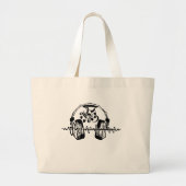 Muziek is alles grote tote bag (Voorkant)