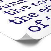 Muziek is de beweging van geluid - muziekprijsopga poster (Hoek)