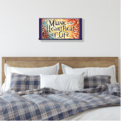 Muziek Is De Hartslag Van Het Leven 2 Canvas Afdruk (Insitu (Slaapkamer))