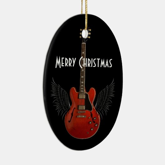 Muziek is de hemel kerstversiering keramisch ornament (Rechts)