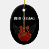 Muziek is de hemel kerstversiering keramisch ornament (Voorkant)