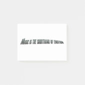 Muziek is de kustlijn van emotie post-it® notes (Voorkant)