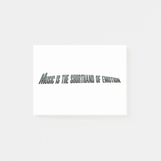 Muziek is de kustlijn van emotie post-it® notes (Voorkant)