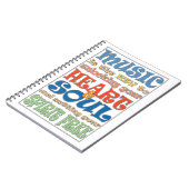 Muziek is de sleutel notitieboek (Linkerzijde)