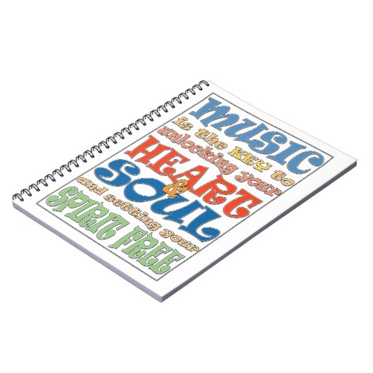 Muziek is de sleutel notitieboek (Linkerzijde)