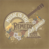 Muziek is de Soul Remedy Sticker (Voorkant)
