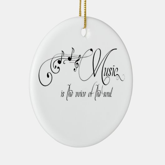 Muziek is de stem van de soep keramisch ornament (Rechts)