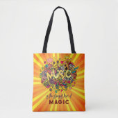 MUZIEK is de sterkste vorm van Magisch Tote Bag (Voorkant)