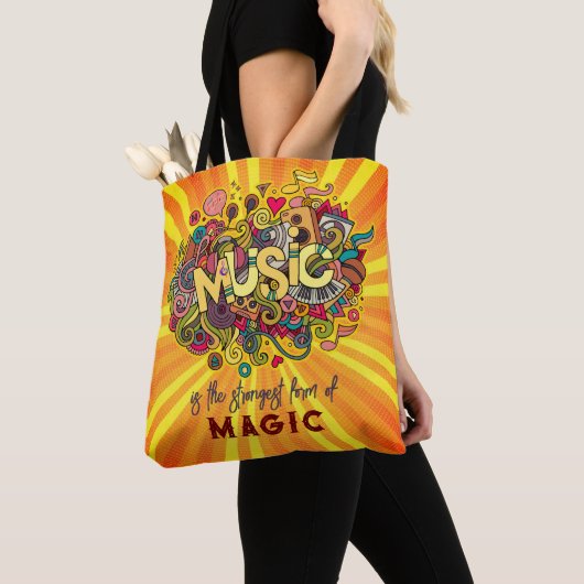 MUZIEK is de sterkste vorm van Magisch Tote Bag (Dichtbij)