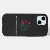 "Muziek is de universele taal." MUZIEKLIEFHEBBER Case-Mate iPhone Case (Achterkant (horizontaal))