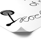 Muziek is de universele taal van de mensheid poster (Hoek)