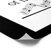 Muziek is de universele taal van de mensheid poster (Hoek)