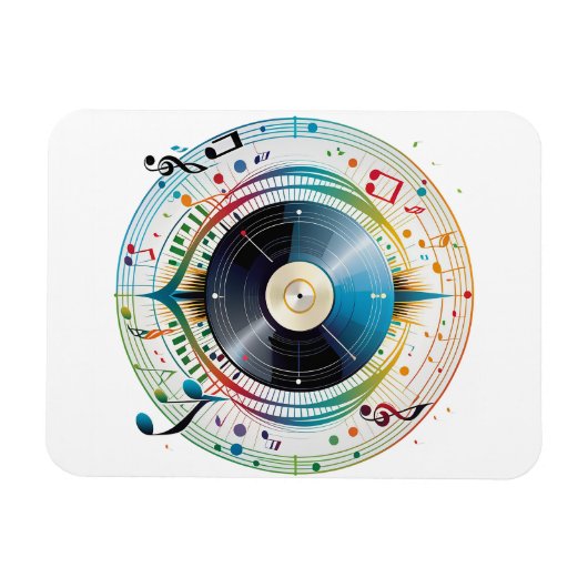 Muziek is de ziel van het leven magneet (Horizontaal)