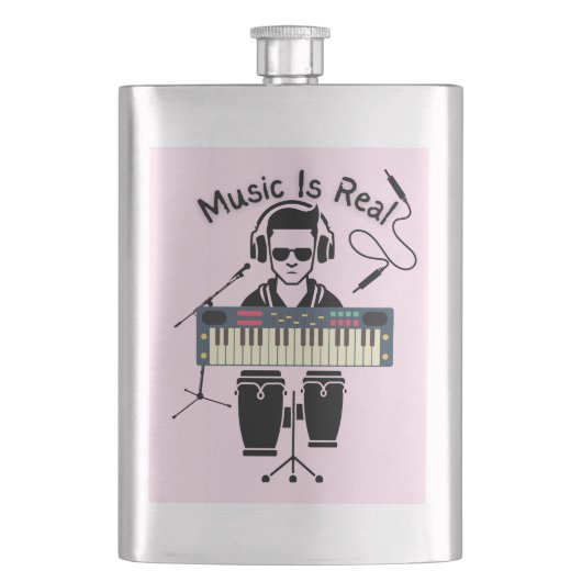 Muziek is echt flacon (Voorkant)