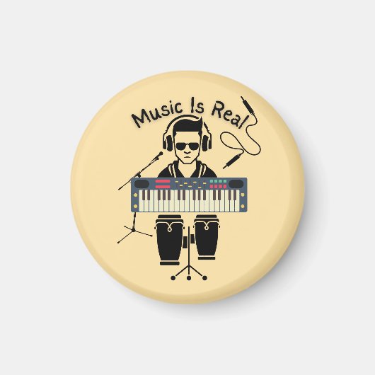 Muziek is echt magneet (Voorkant)