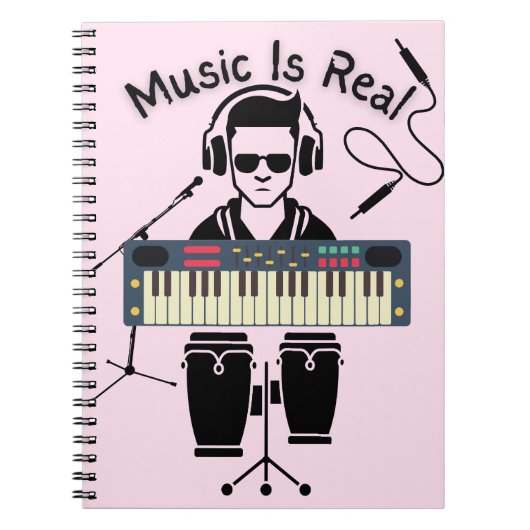 Muziek is echt notitieboek (Voorkant)