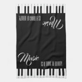 Muziek is een ding van schoonheid theedoek (Verticaal)