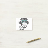 Muziek is een leuke aap post-it® notes (Op bureau)