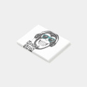 Muziek is een leuke aap post-it® notes (Schuin)