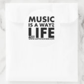 Muziek is een manier van leven Stickers (Tas)