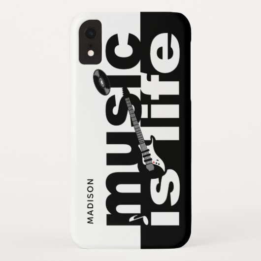 Muziek is een persoonlijke telefooncel Case-Mate iPhone case (Achterkant)