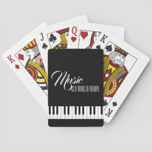 Muziek is een schoonheid pokerkaarten