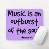 Muziek is een uitbarsting van de Soul Gift Muismat (Met muis)