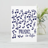 Muziek is een uitnodiging voor het leven (Staand voorkant)