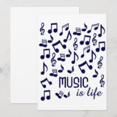Muziek is een uitnodiging voor het leven (Voorkant / Achterkant)