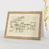 Muziek is een universele taal, een oversized versi kaart (Gele Bloem)