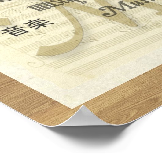 Muziek is een universele taal poster (Hoek)